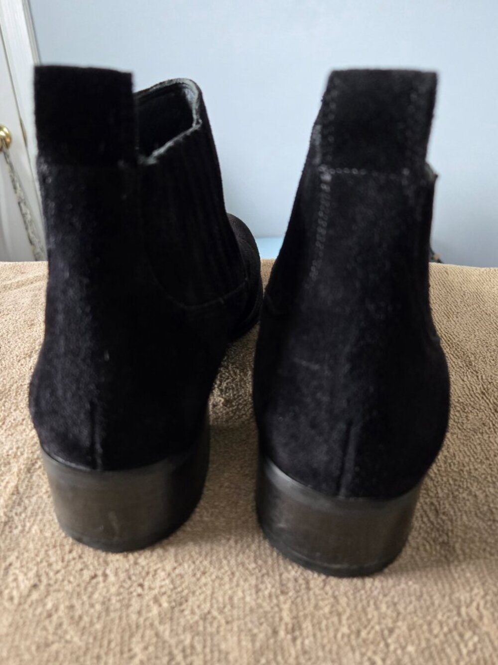 Paul Green Boots Women’s Size 10 (US), 7.5 (UK) Natalie Black Suede Booties - Picture 5 of 14